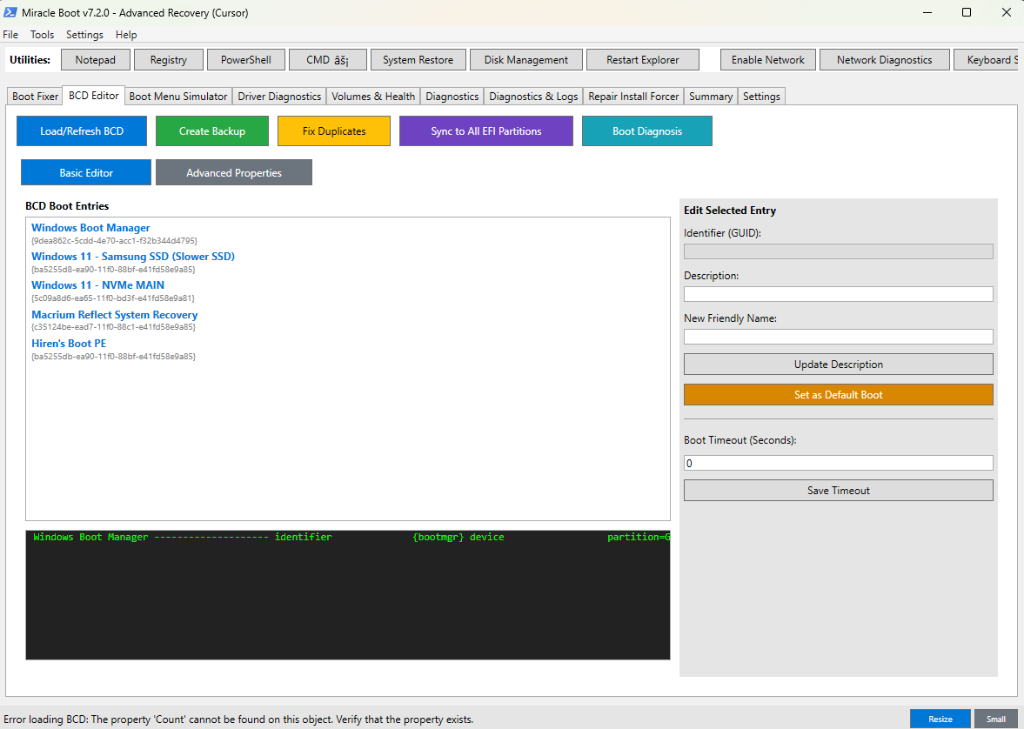 BCD Editor